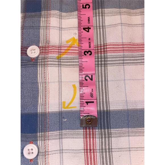 Columbia Men's Large red/white/blue plaid fishing - Picture 8 of 8